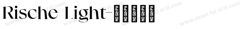 Rische Light字体转换